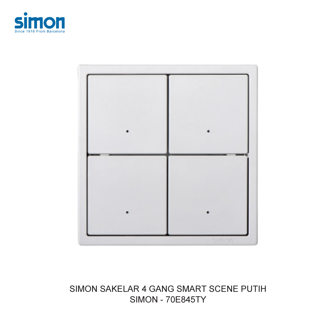 SIMON 4 GANG SMART SCENE SWITCH MODULE WHITE