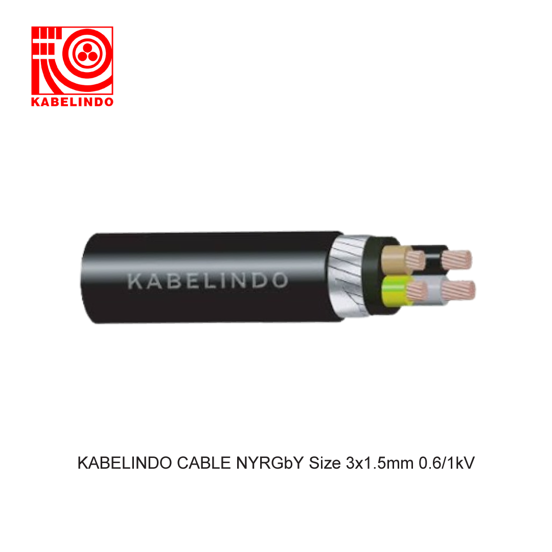 KABELINDO CABLE NYRGbY Size 3x1.5mm 0.6/1kV