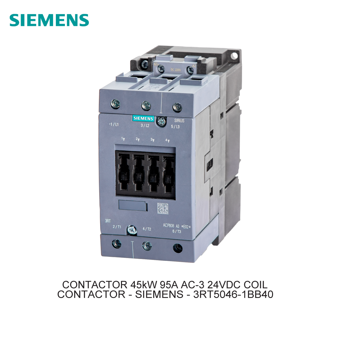 CONTACTOR 45kW 95A AC-3 24VDC COIL