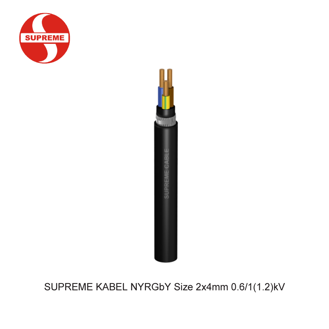 SUPREME KABEL NYRGbY Size 2x4mm 0.6/1(1.2)kV