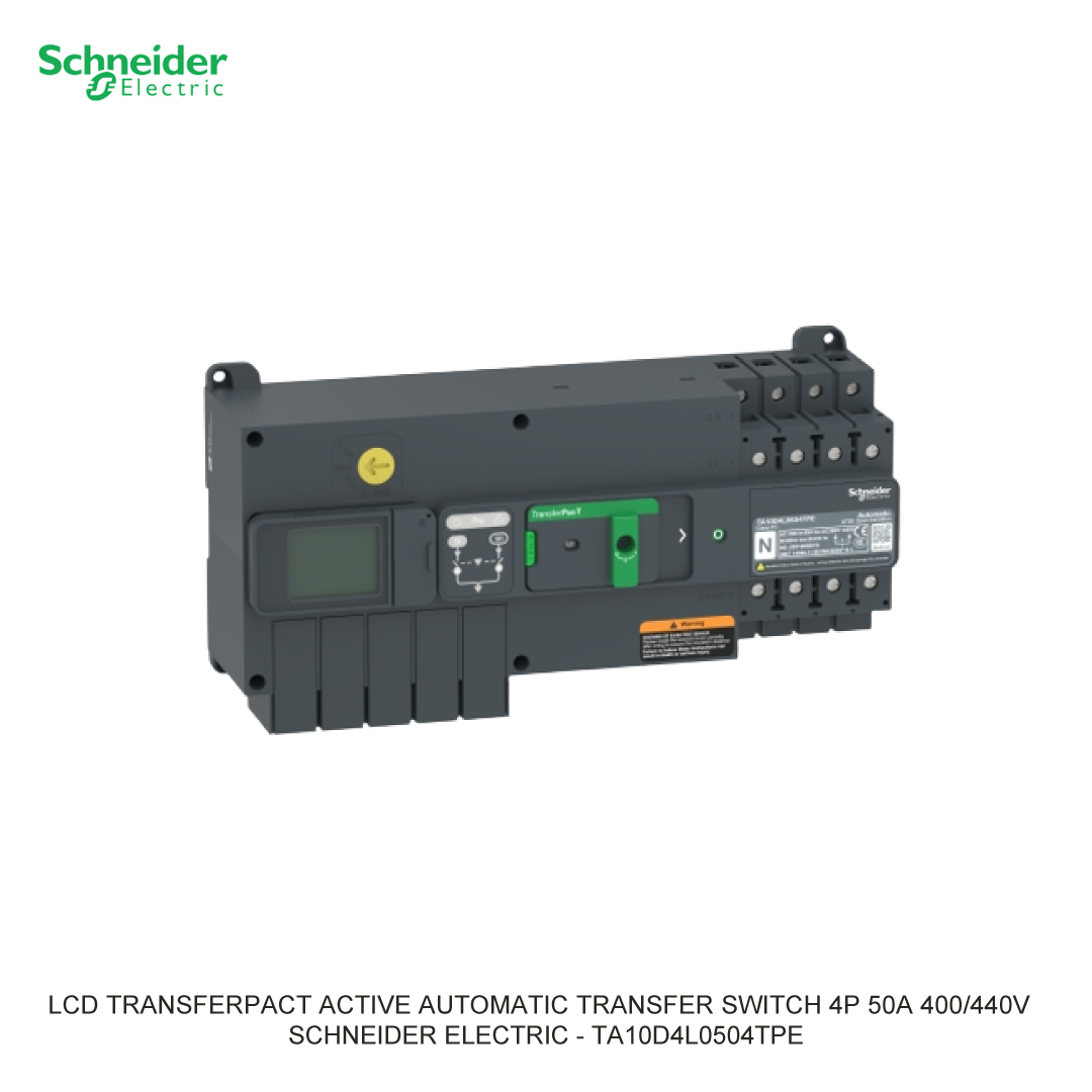 LCD TRANSFERPACT ACTIVE AUTOMATIC TRANSFER SWITCH 4P 50A 400/440V