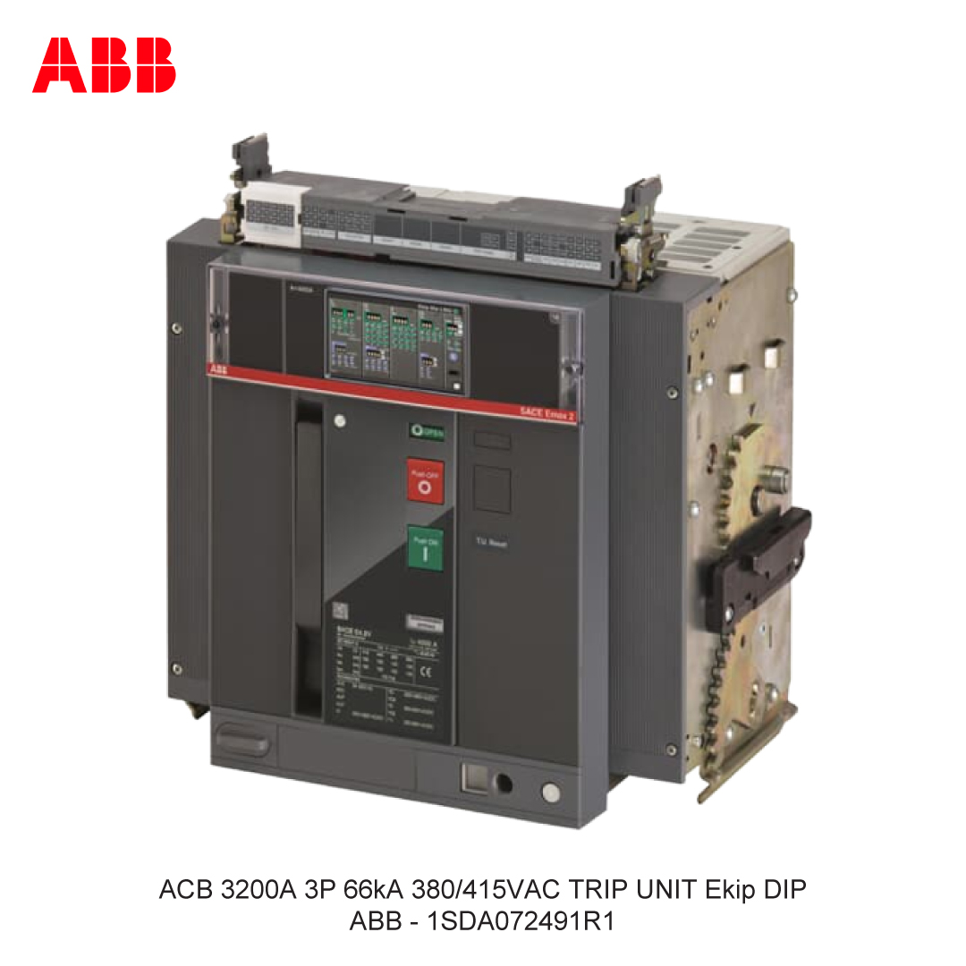 ACB 3200A 3P 66kA 380/415VAC TRIP UNIT Ekip DIP ABB