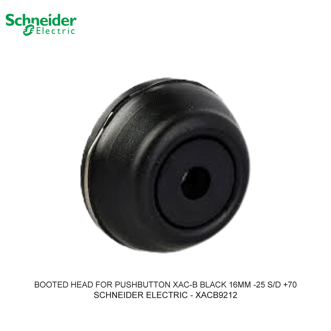 BOOTED HEAD FOR PUSHBUTTON XAC-B BLACK 16MM -25 S/D +70