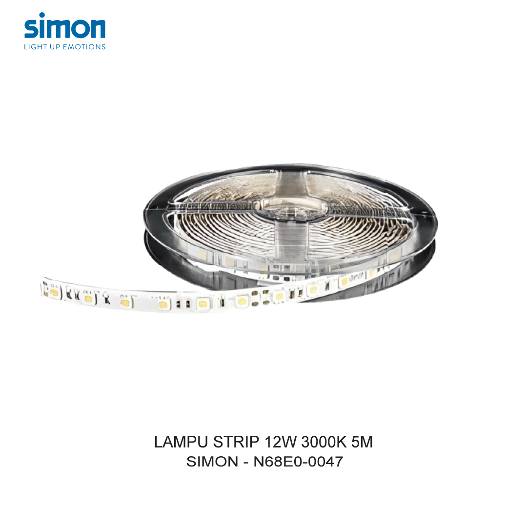 SIMON LAMPU STRIP 12W 3000K 5M