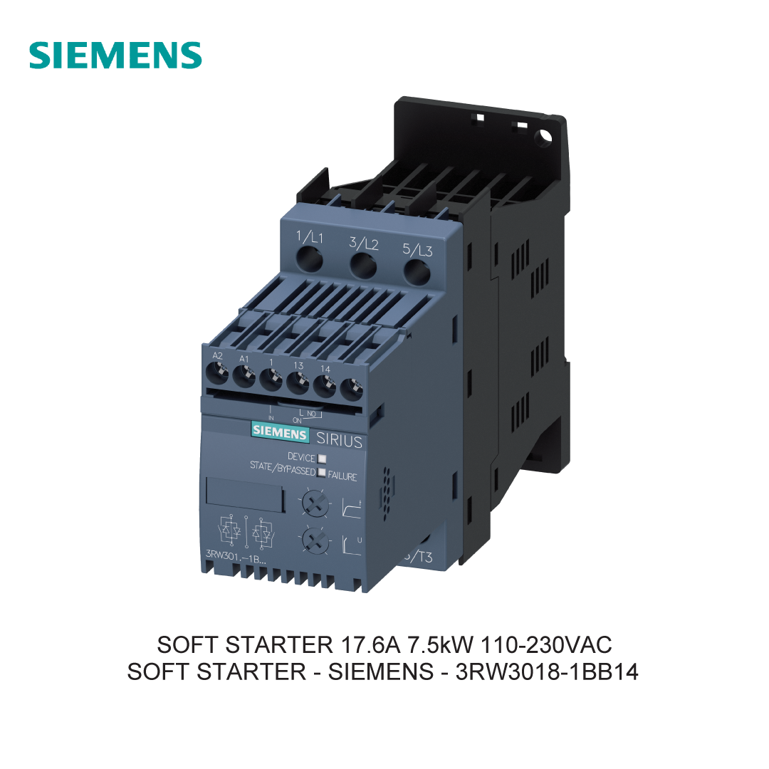 SOFT STARTER 17.6A 7.5kW 110-230VAC