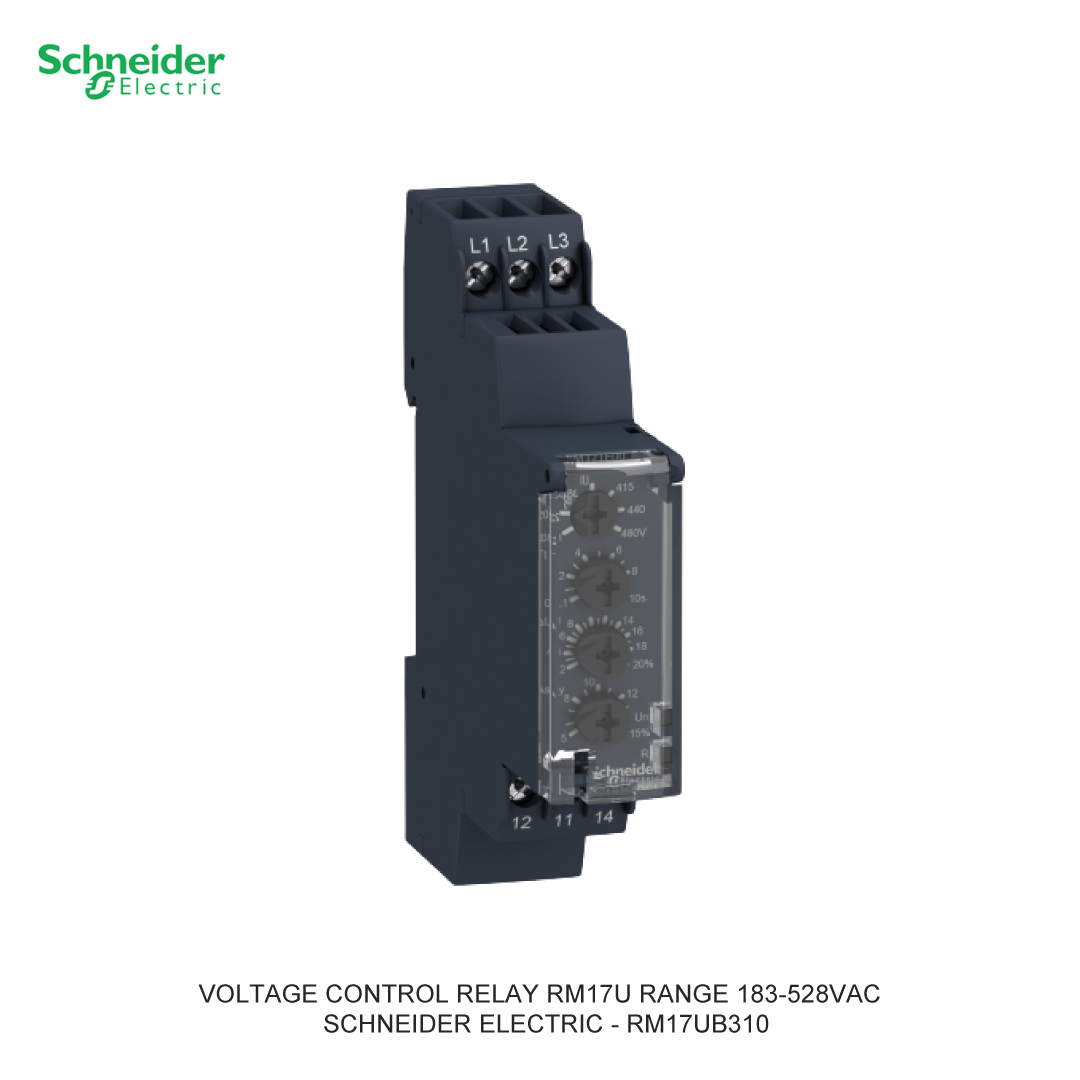 VOLTAGE CONTROL RELAY RM17U RANGE 183-528VAC SCHNEIDER ELECTRIC