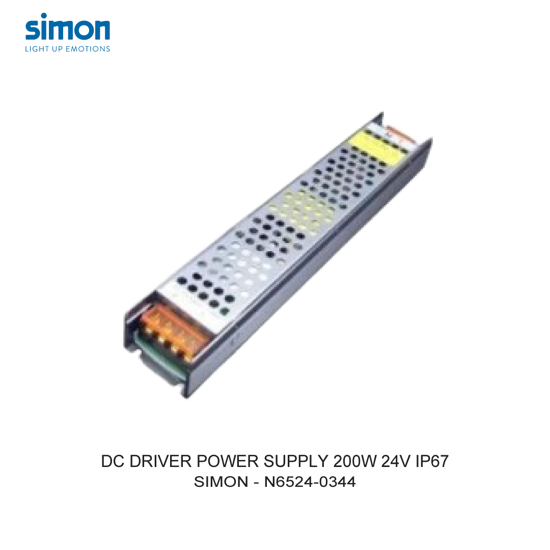 SIMON DC DRIVER POWER SUPPLY 200W 24V IP67