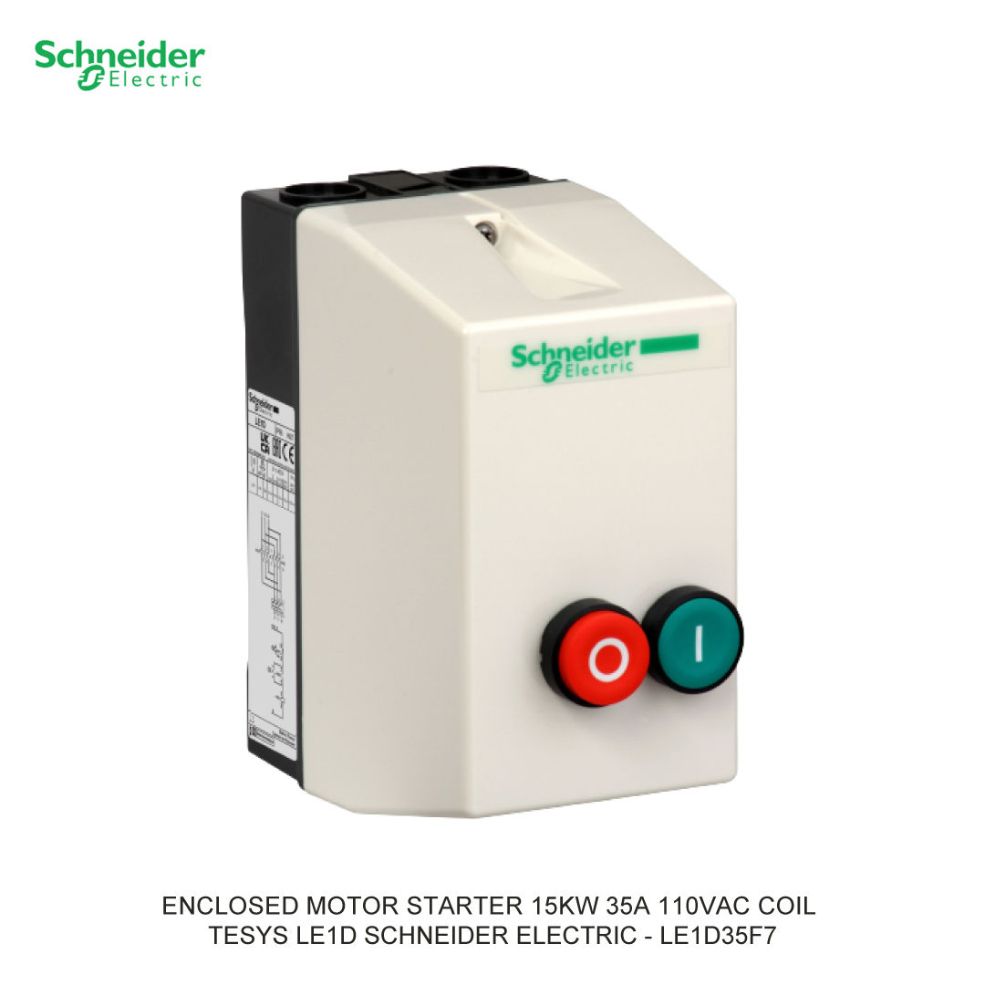ENCLOSED MOTOR STARTER 15KW 35A 110VAC COIL