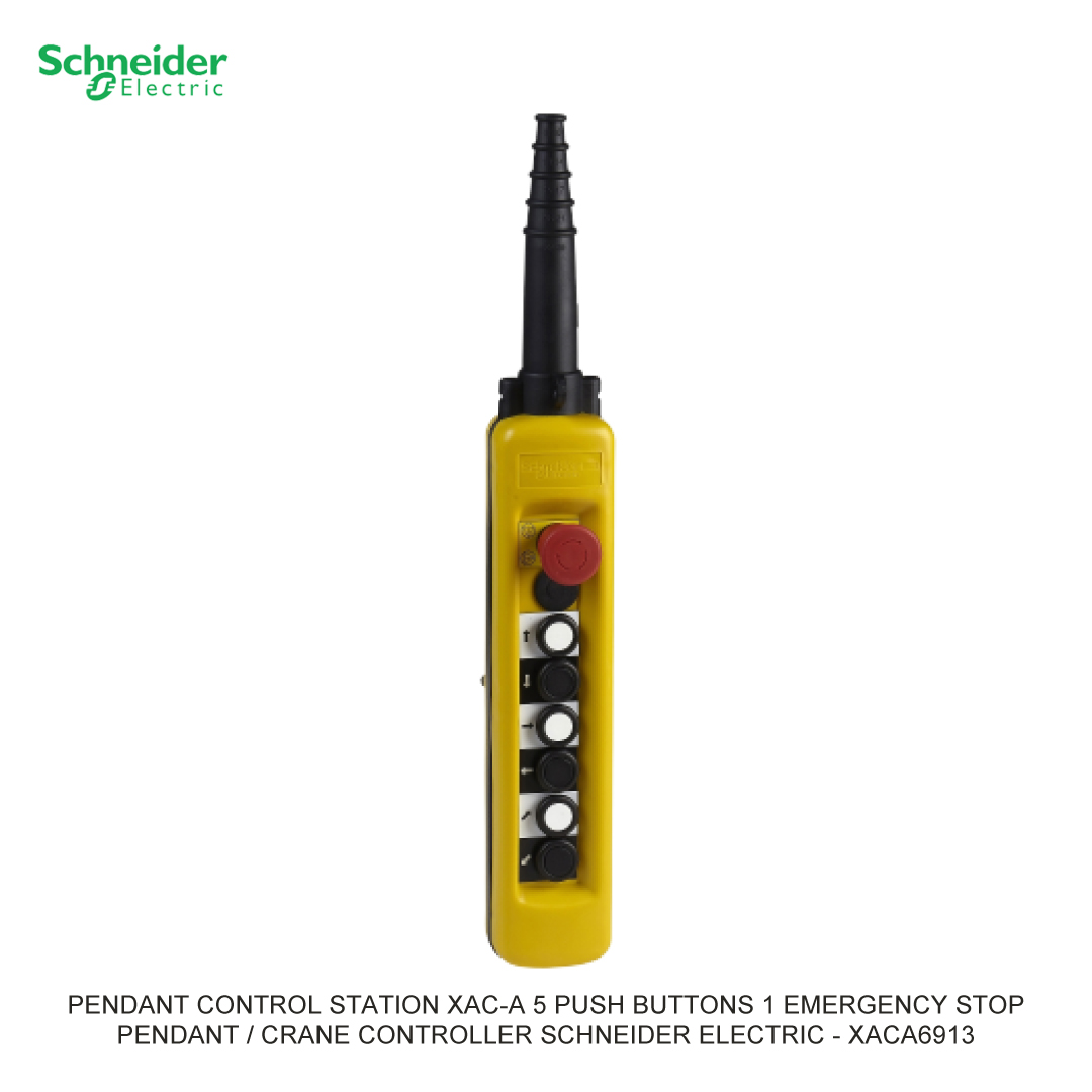 Pendant control station XAC-A 5 PUSH BUTTONs 1 Emergency stop