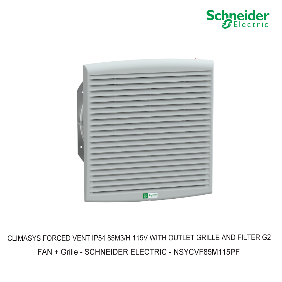 CLIMASYS FORCED VENT IP54 85M3/H 115V WITH OUTLET GRILLE AND FILTER G2
