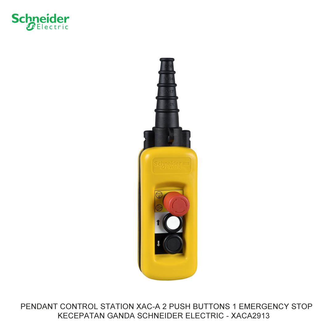 PENDANT CONTROL STATION XAC-A 2 PUSH BUTTONS 1 EMERGENCY STOP