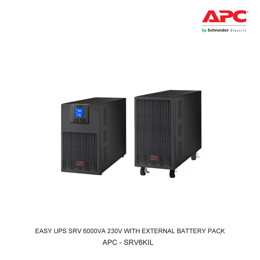 APC EASY UPS SRV 6000VA 230V WITH EXTERNAL BATTERY PACK