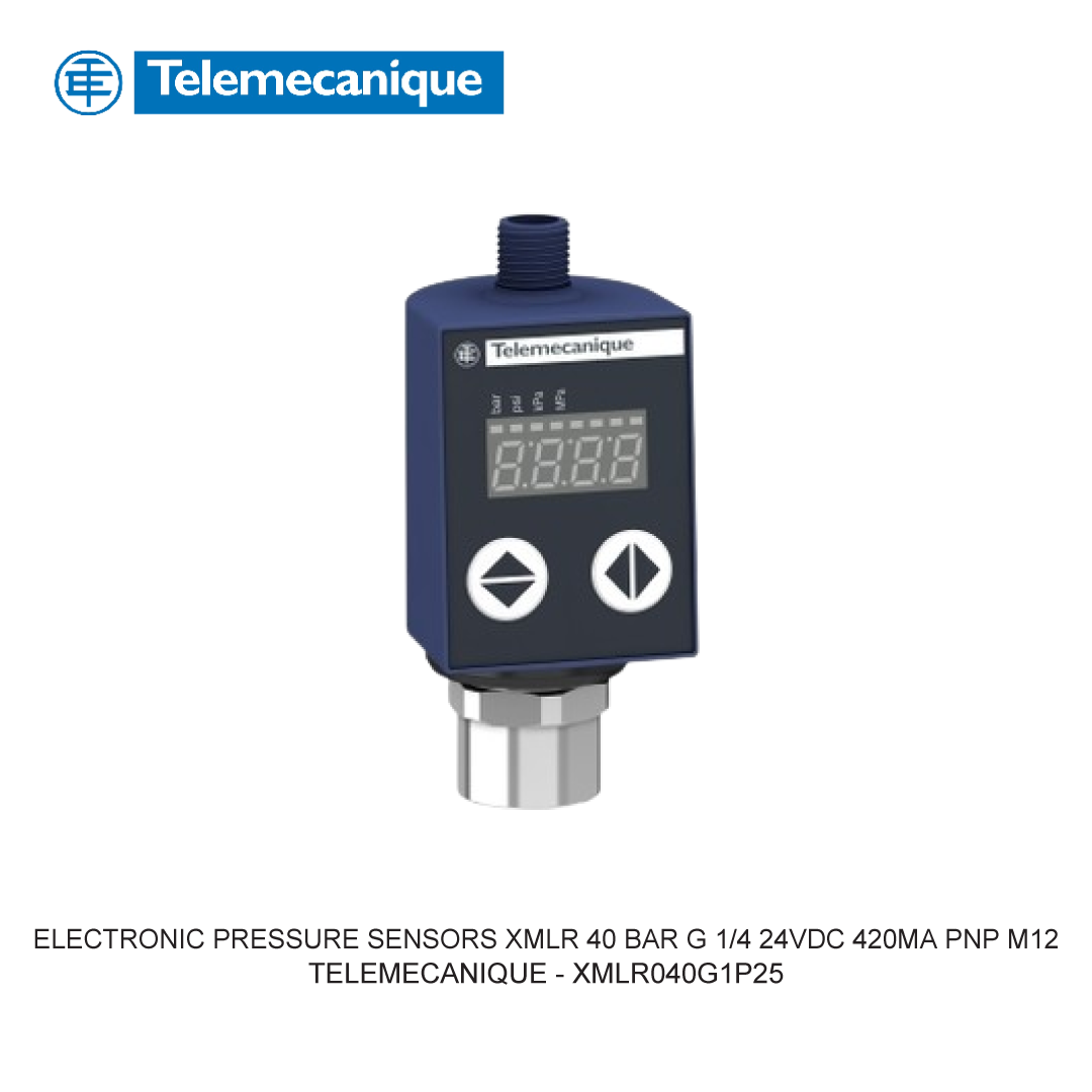 ELECTRONIC PRESSURE SENSORS XMLR 40 BAR G 1/4 24VDC 420MA PNP M12