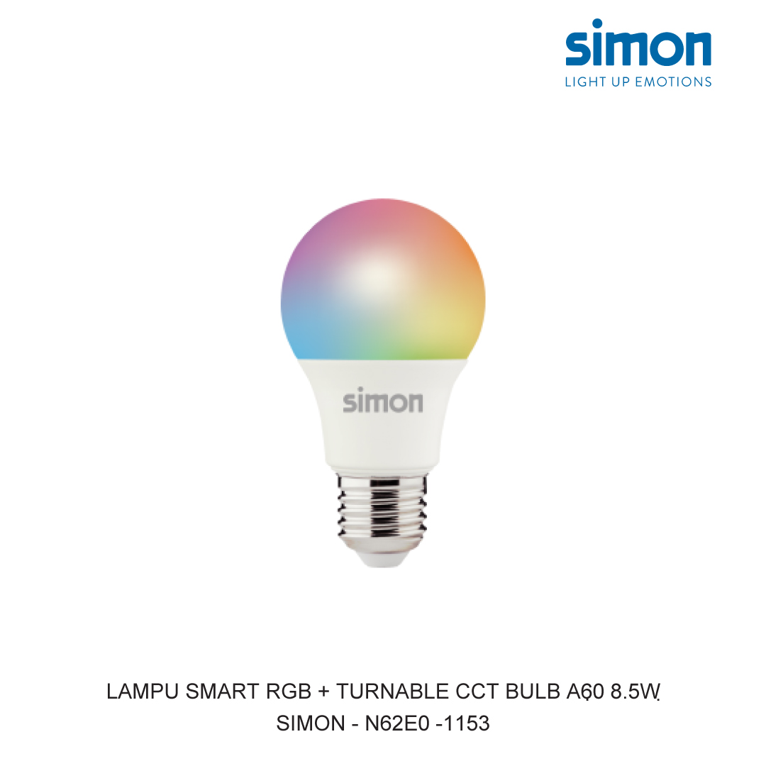 SIMON Smart RGB + Turnable CCT bulb A60 8.5W