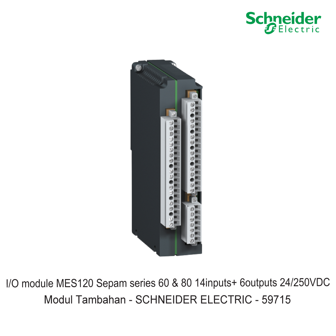 I/O module MES120 Sepam series 60 & 80 14inputs+ 6outputs 24/250VDC