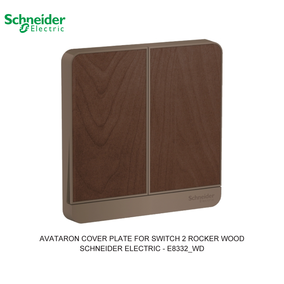 AVATARON COVER PLATE FOR SWITCH 2 ROCKER WOOD