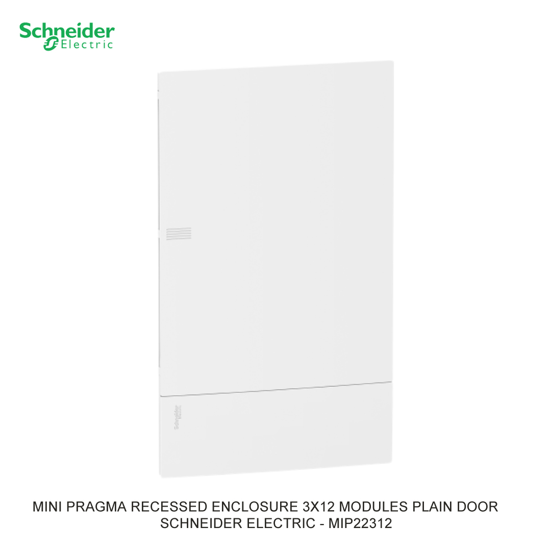 MINI PRAGMA RECESSED ENCLOSURE 3X12 MODULES PLAIN DOOR