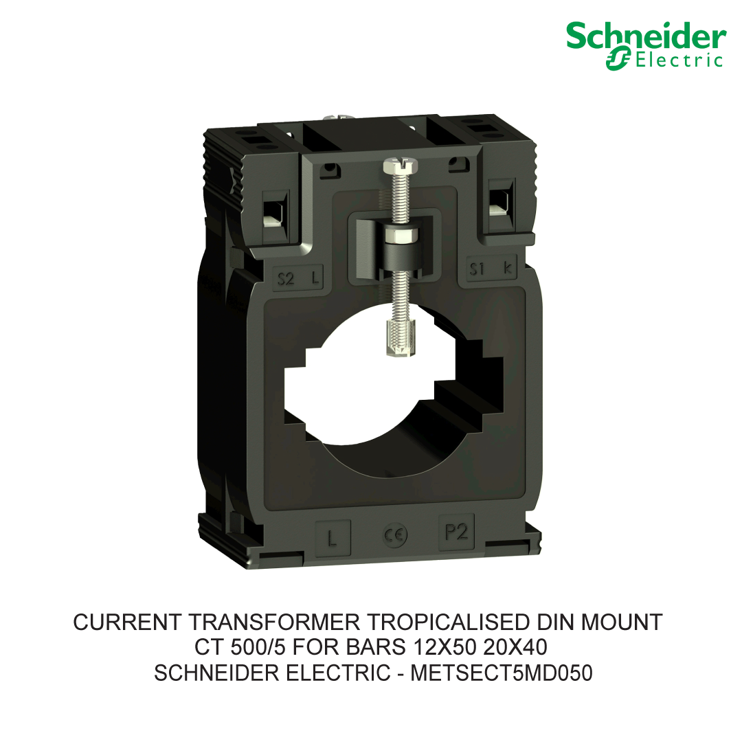 CURRENT TRANSFORMER TROPICALISED DIN MOUNT CT 500/5 FOR BARS 12X50 20X40