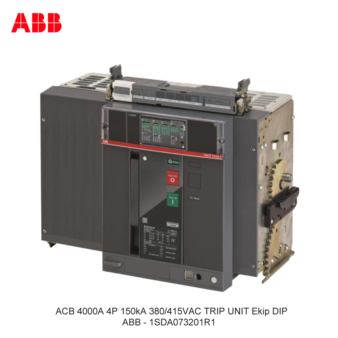 ACB 4000A 4P 150kA 380/415VAC TRIP UNIT Ekip DIP ABB