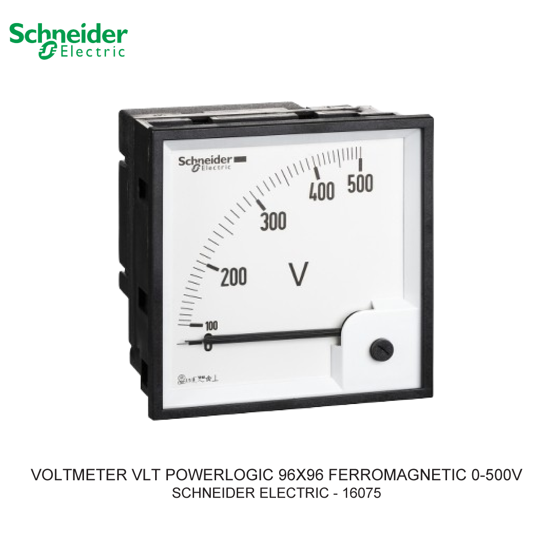 VOLTMETER VLT POWERLOGIC 96X96 FERROMAGNETIC 0-500V