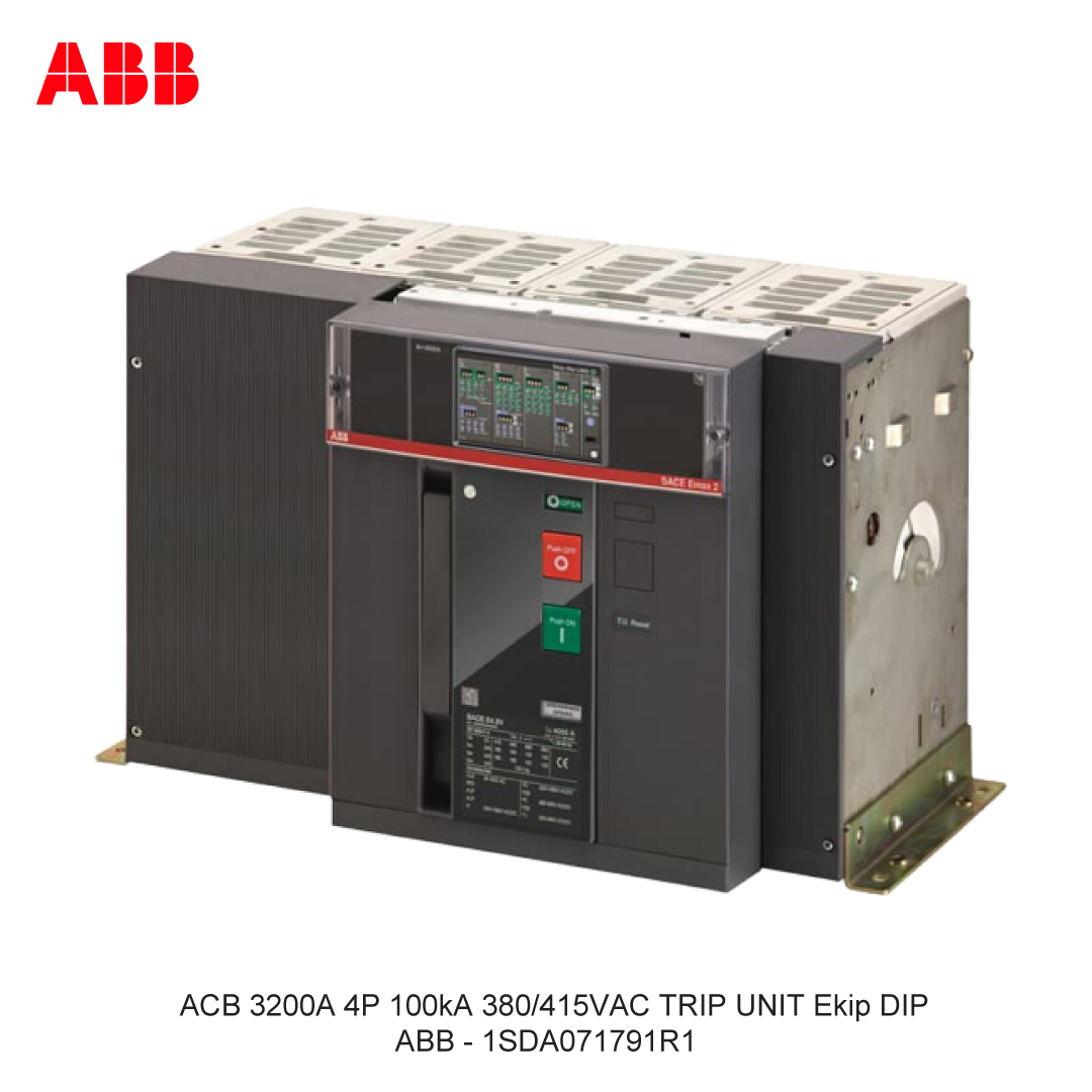 ACB 3200A 4P 100kA 380/415VAC TRIP UNIT Ekip DIP ABB