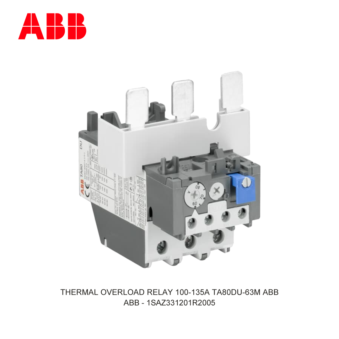 THERMAL OVERLOAD RELAY 100-135A TA80DU-63M ABB