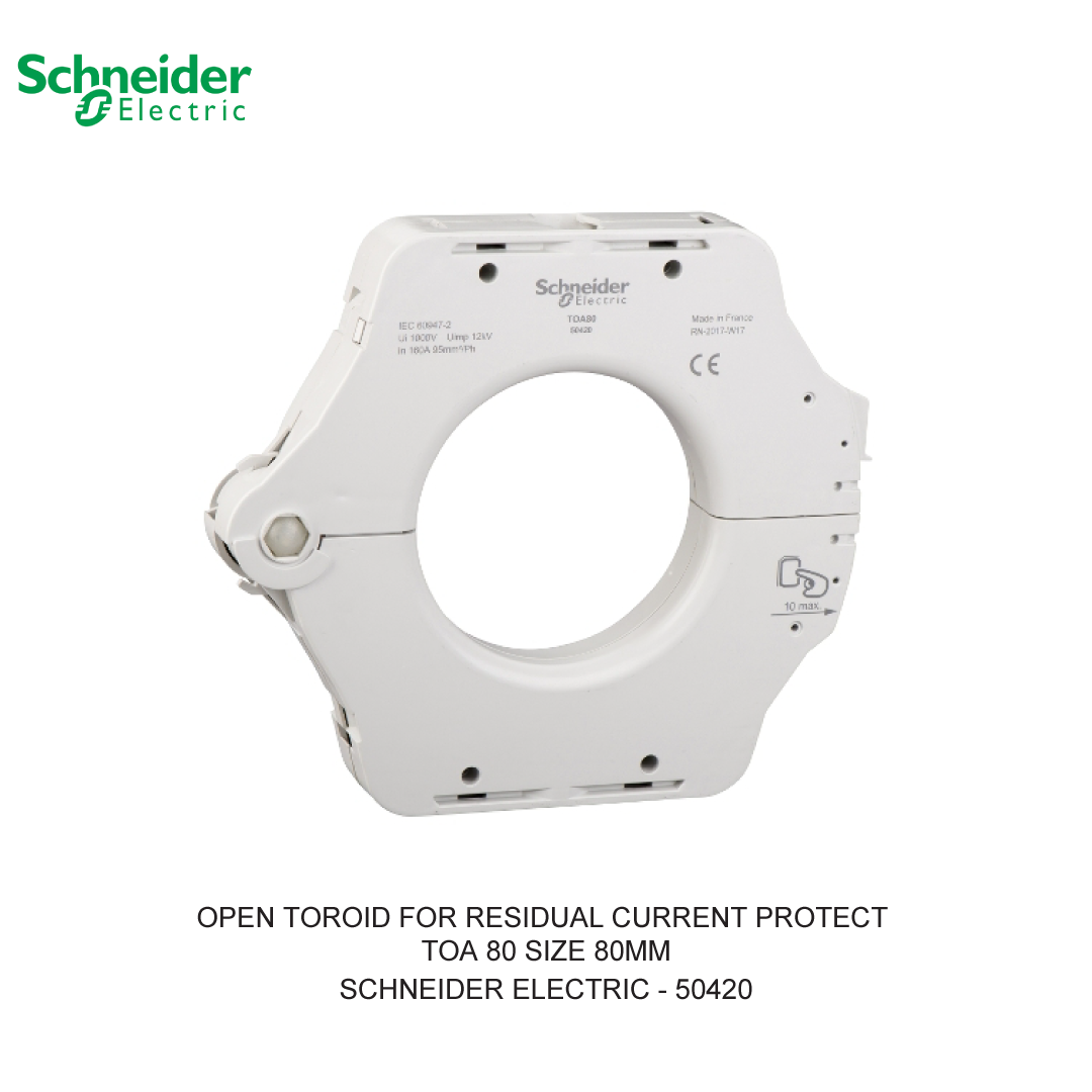OPEN TOROID FOR RESIDUAL CURRENT PROTECT TOA 80 SIZE 80MM