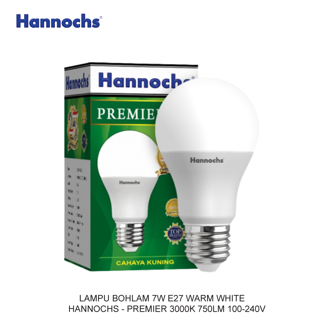 LAMPU BOHLAM 7W E27 WARM WHITE HANNOCHS