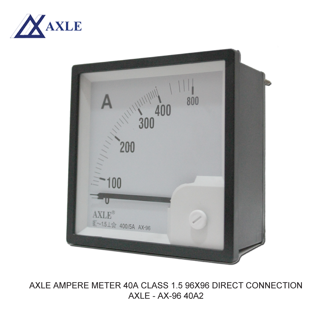 AXLE AMPERE METER 40A CLASS 1.5 96X96 DIRECT CONNECTION