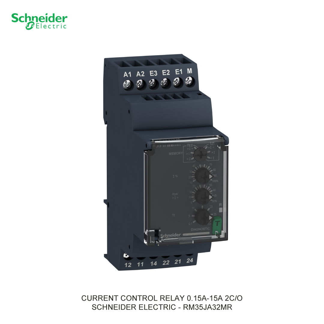 CURRENT CONTROL RELAY 0.15A-15A 2C/O SCHNEIDER ELECTRIC