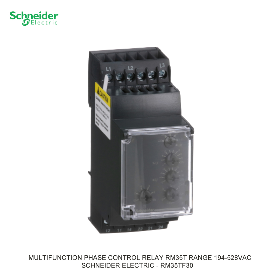 MULTIFUNCTION PHASE CONTROL RELAY RM35T RANGE 194-528VAC SCHNEIDER ELECTRIC