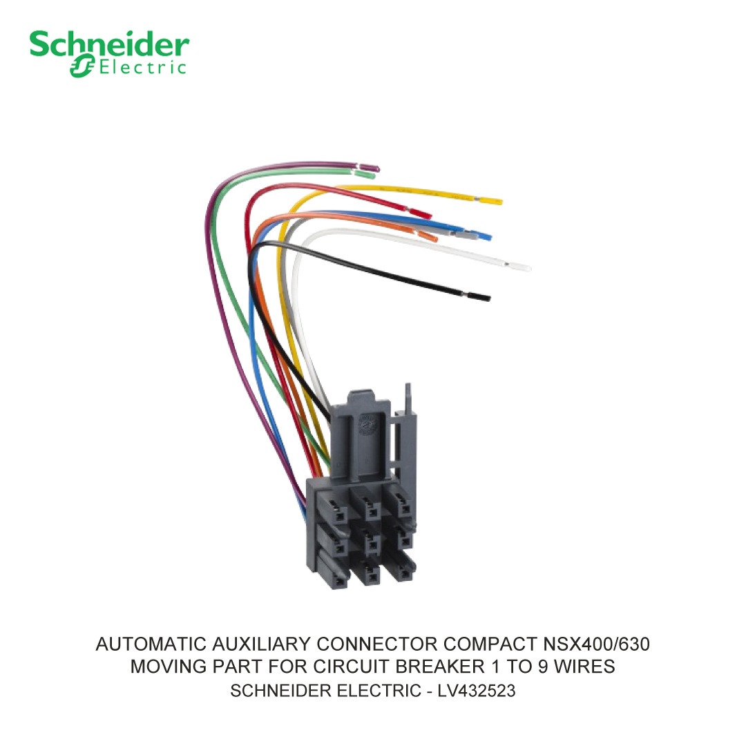 AUTOMATIC AUXILIARY CONNECTOR COMPACT NSX400/630 MOVING PART FOR CIRCUIT BREAKER 1 TO 9 WIRES