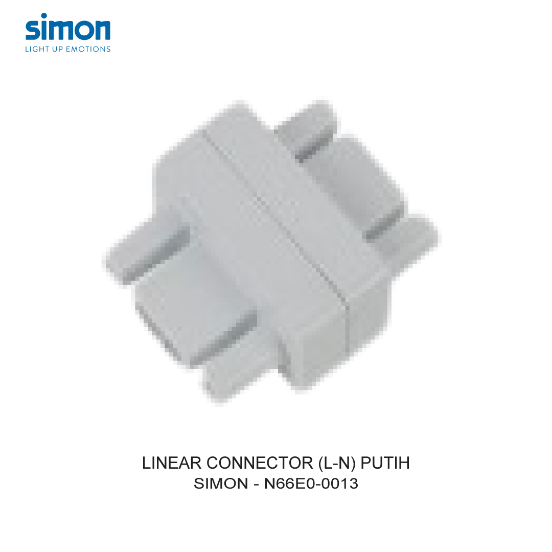 SIMON LINEAR CONNECTOR (L-N) WHITE