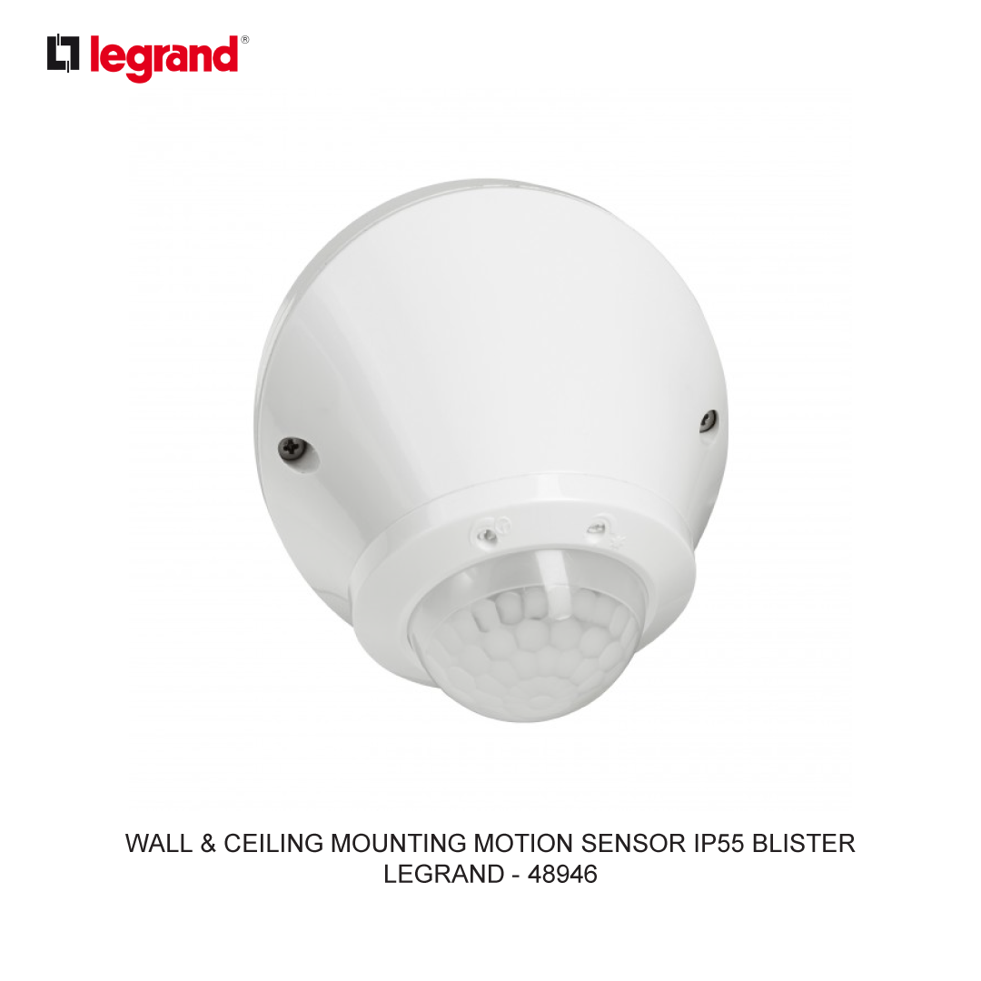 WALL & CEILING MOUNTING MOTION SENSOR IP55 BLISTER