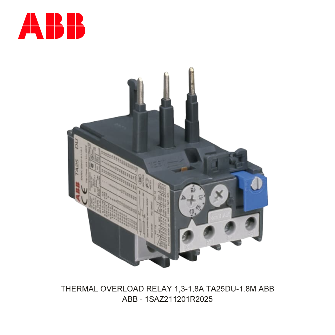 THERMAL OVERLOAD RELAY 1,3-1,8A TA25DU-1.8M ABB