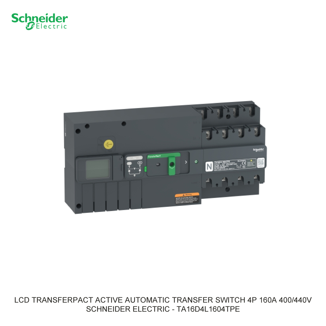 LCD TRANSFERPACT ACTIVE AUTOMATIC TRANSFER SWITCH 4P 160A 400/440V