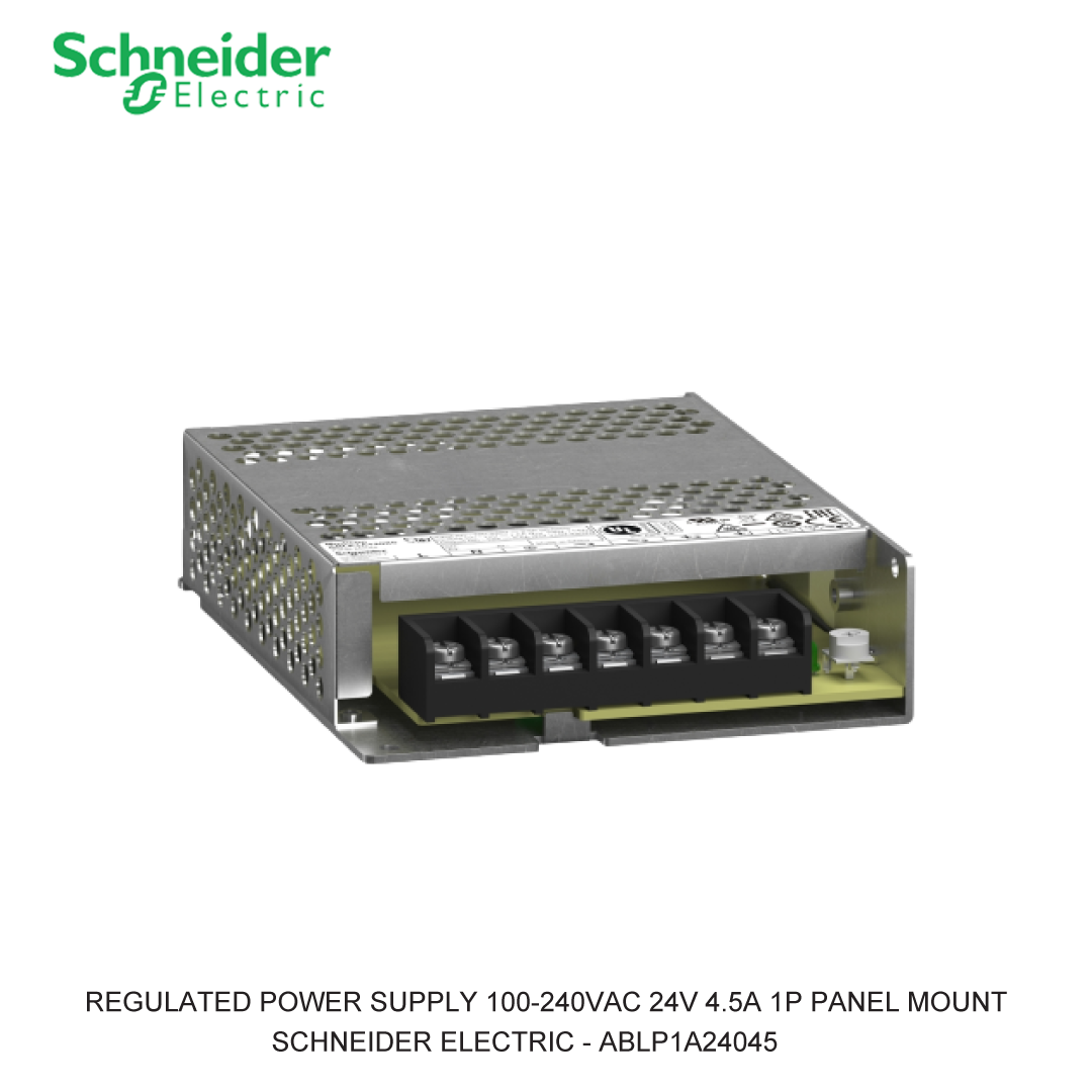 REGULATED POWER SUPPLY 100-240VAC 24V 4.5A 1P PANEL MOUNT