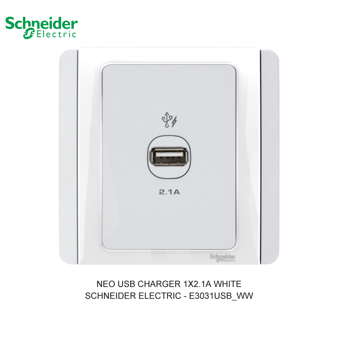 NEO USB CHARGER 1X2.1A WHITE