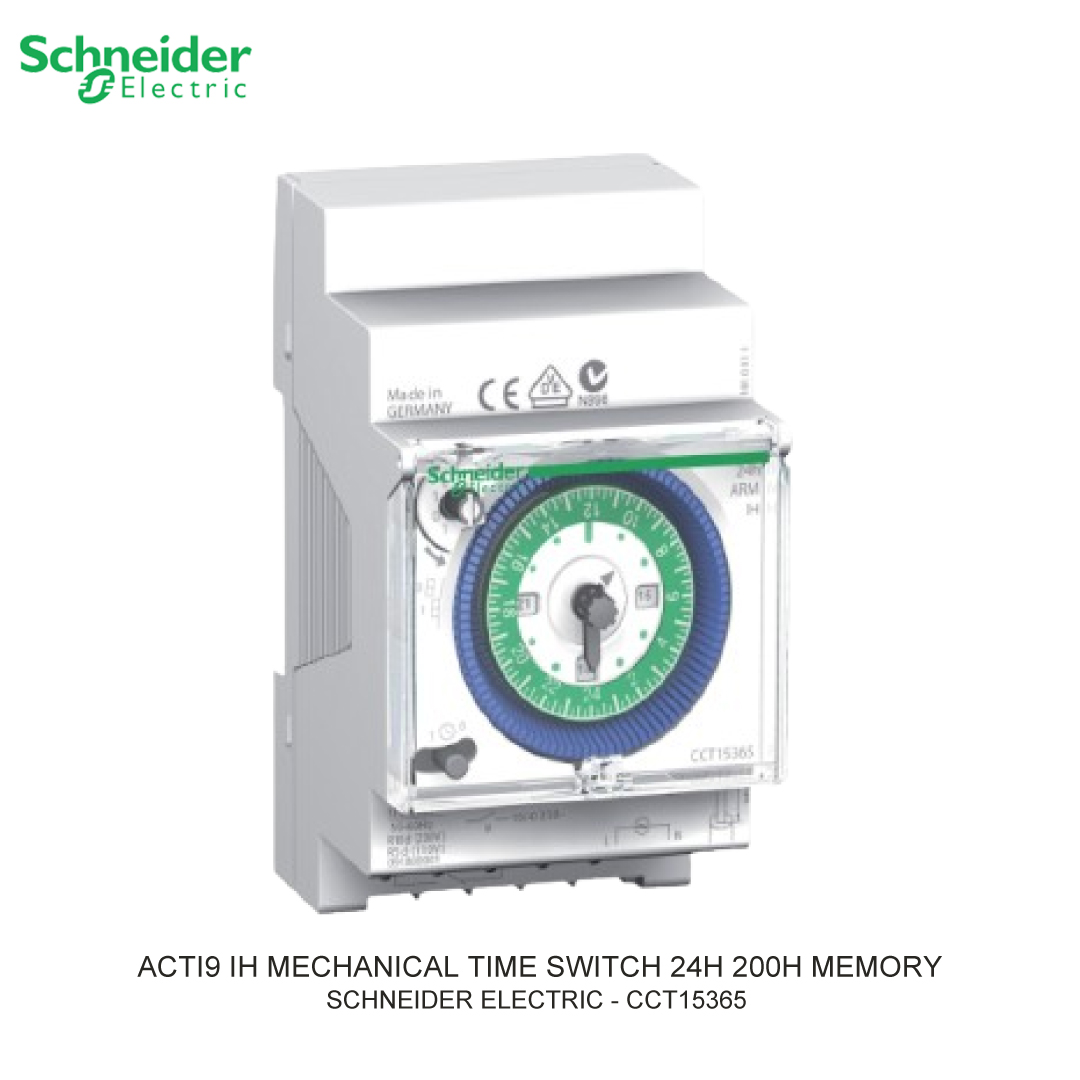 ACTI9 IH MECHANICAL TIME SWITCH 24H 200H MEMORY