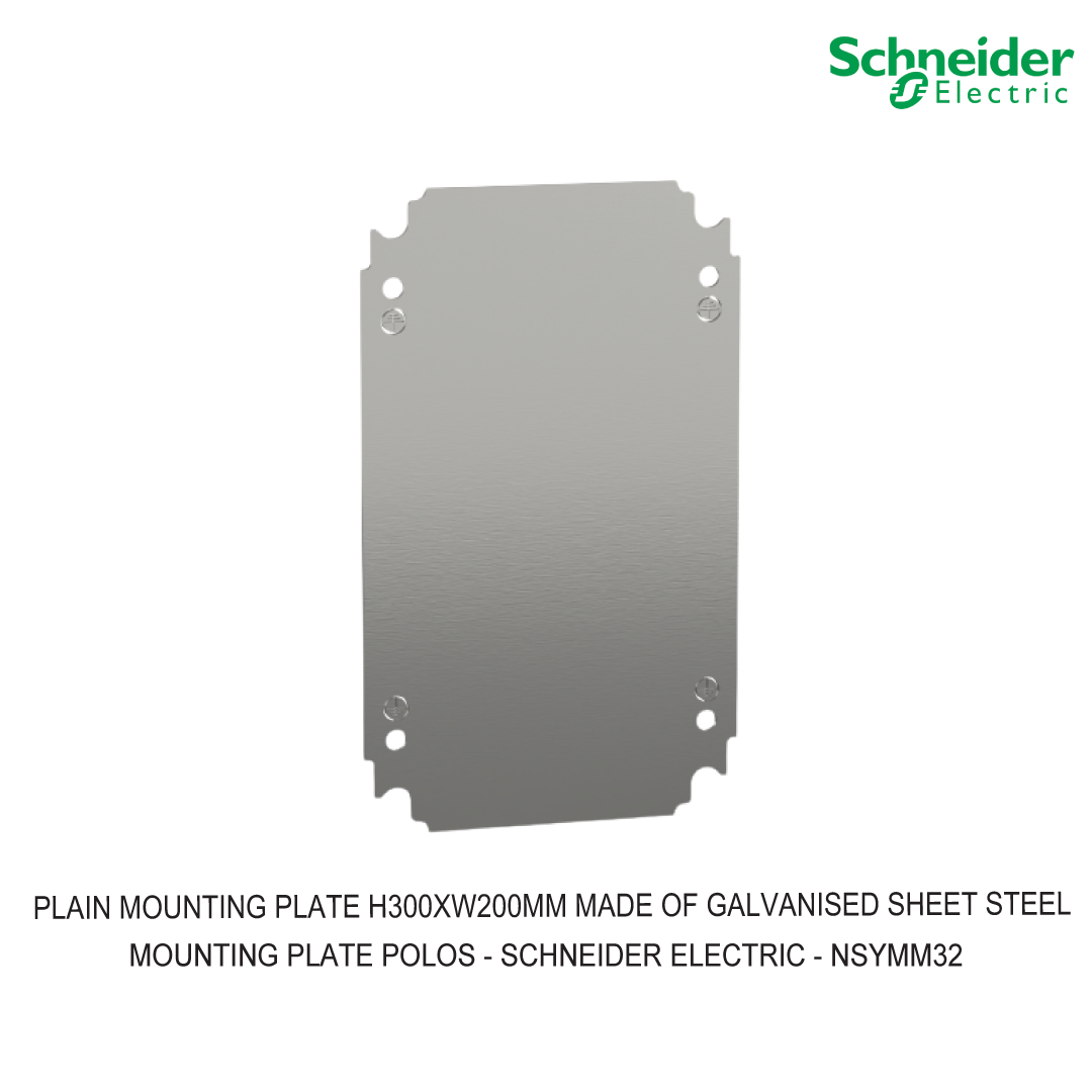 PLAIN MOUNTING PLATE H300XW200MM MADE OF GALVANISED SHEET STEEL