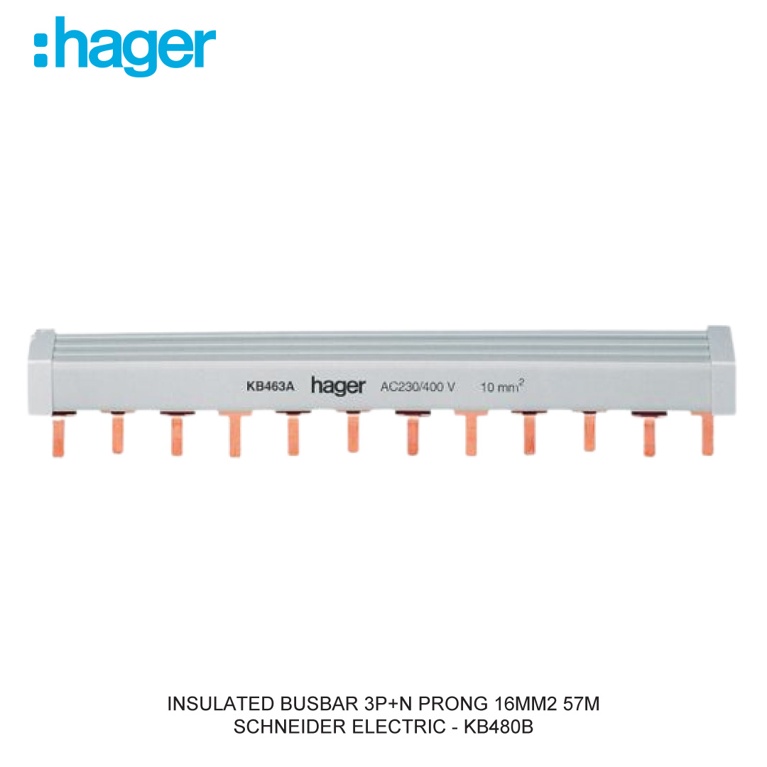 INSULATED BUSBAR 3P+N PRONG 16MM2 57M