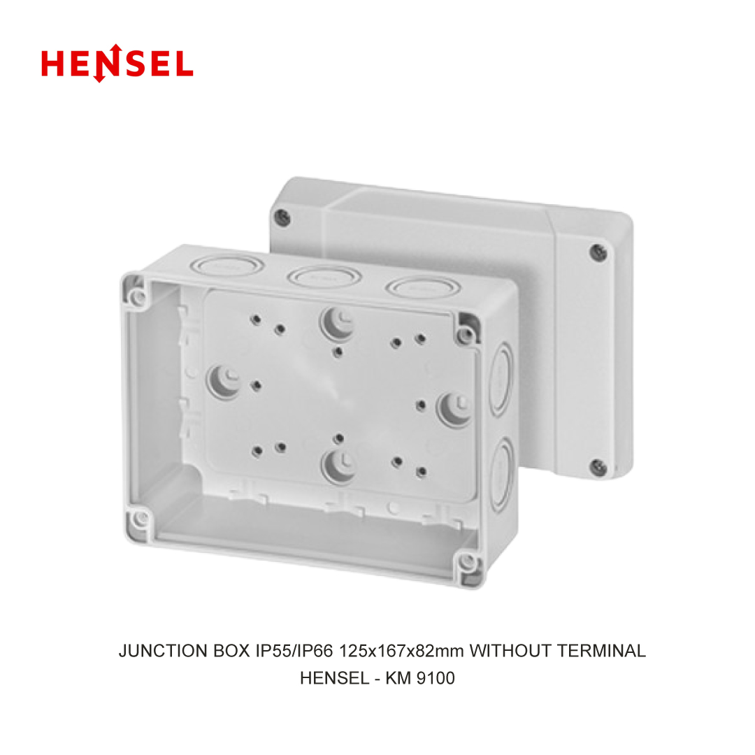 JUNCTION BOX IP55/IP66 125x167x82mm WITHOUT TERMINAL