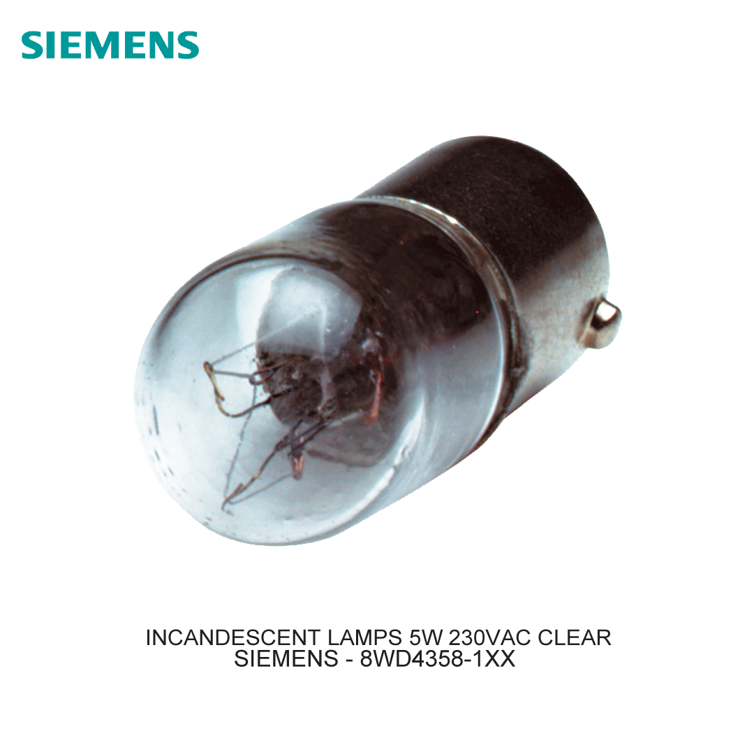 INCANDESCENT LAMPS 5W 230VAC CLEAR