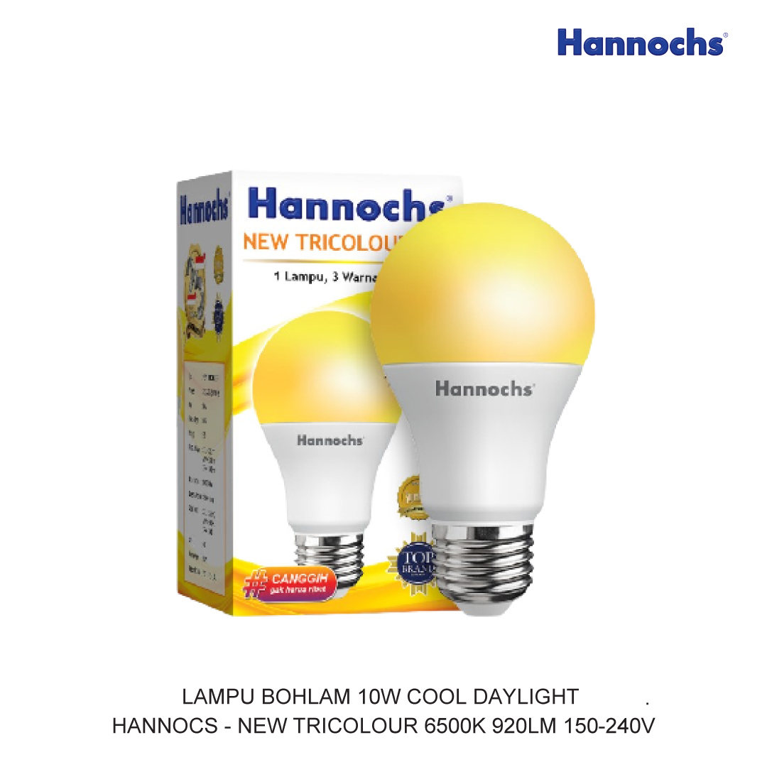 LAMPU BOHLAM 10W COOL DAYLIGHT HANNOCHS
