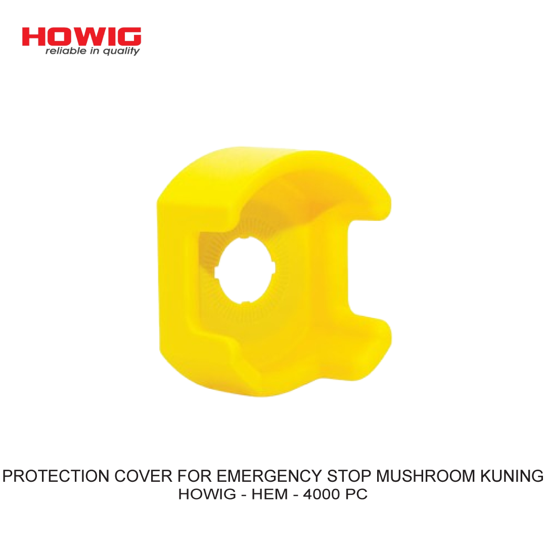 PROTECTION COVER FOR EMERGENCY STOP MUSHROOM YELLOW