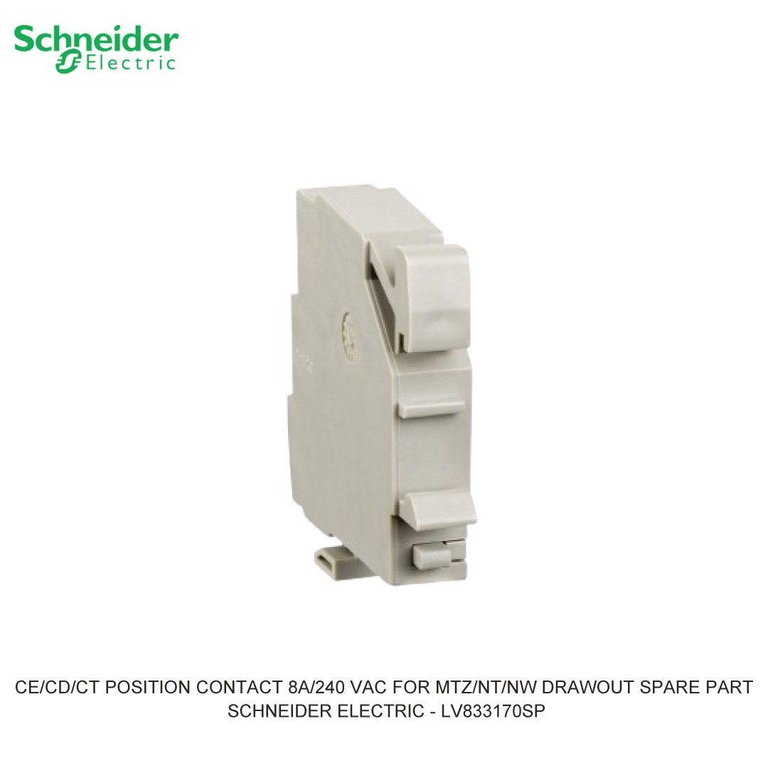 CE/CD/CT POSITION CONTACT 8A/240 VAC FOR MTZ/NT/NW DRAWOUT SPARE PART