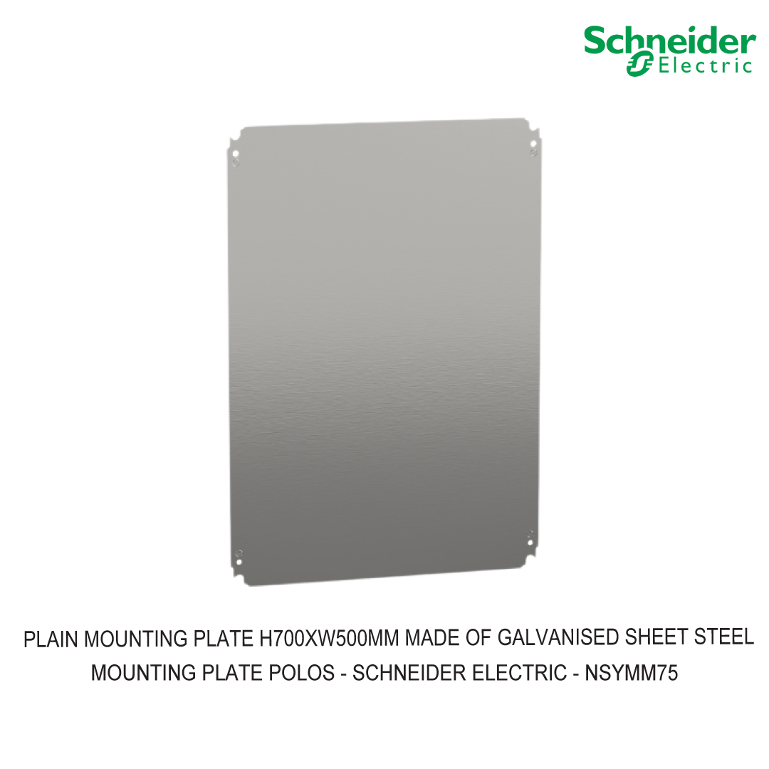 PLAIN MOUNTING PLATE H700XW500MM MADE OF GALVANISED SHEET STEEL