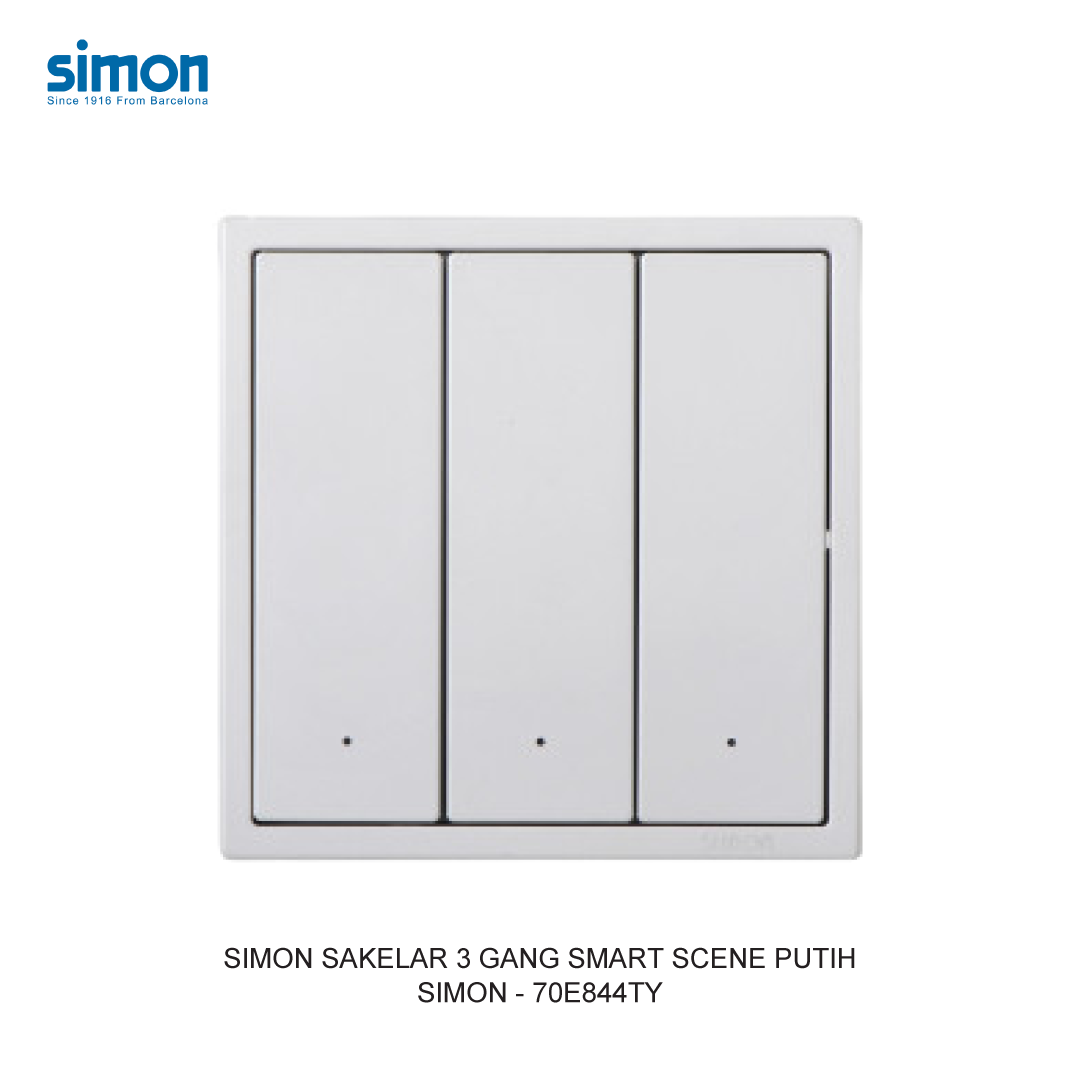 SIMON 3 GANG SMART SCENE SWITCH MODULE WHITE