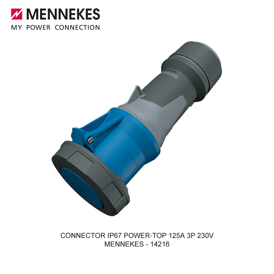 CONNECTOR IP67 POWER-TOP 125A 3P 230V