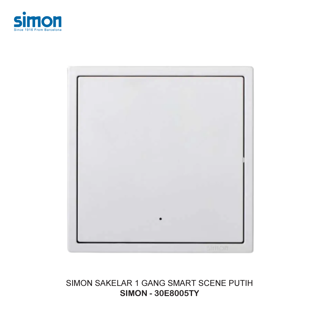 SIMON 1 GANG SMART SCENE SWITCH MODULE WHITE